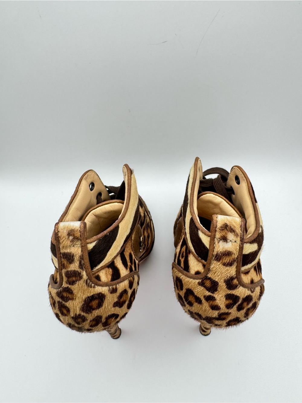 Christian Louboutin Pony Hair Leopard Venus Orlato 140 Booties EU 37 READ - Picture 5 of 11